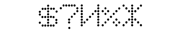 Macedonian 8pin Matrix Font OTHER CHARS