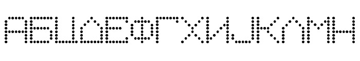 Macedonian 8pin Matrix Font LOWERCASE