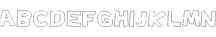 Made with Paint Regular Font LOWERCASE