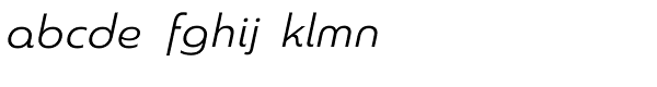 Madurai Extended Regular Italic Font LOWERCASE