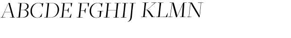 Mafra Display Light Italic Font UPPERCASE