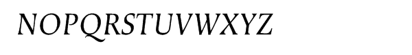 Magellan Italic Font UPPERCASE