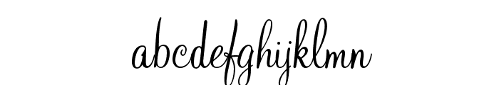 MahoganyOpti-Script Font LOWERCASE