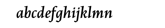Maiola Bold Italic Cyrillic OT Font LOWERCASE