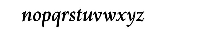 Maiola Bold Italic Cyrillic OT Font LOWERCASE