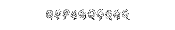 Maja's Flowers Font OTHER CHARS