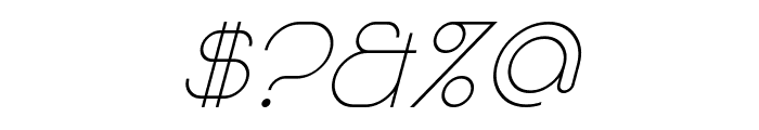Majoram Italic Font OTHER CHARS