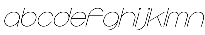 Majoram Sans Italic Font LOWERCASE
