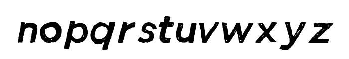 Manhattan Hand Normal Italic Font LOWERCASE