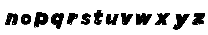 Manhattan Hand Strong Italic Font LOWERCASE