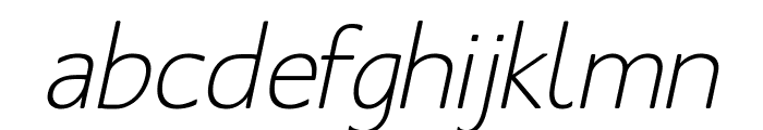 MankSans-Oblique Font LOWERCASE