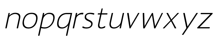 MankSans-Oblique Font LOWERCASE