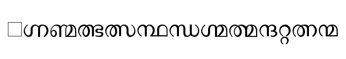 Manorama Font LOWERCASE