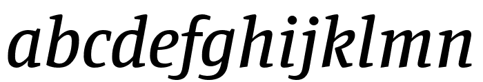 Manuale Medium Italic Font LOWERCASE