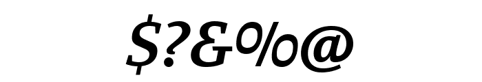 Manuale SemiBold Italic Font OTHER CHARS