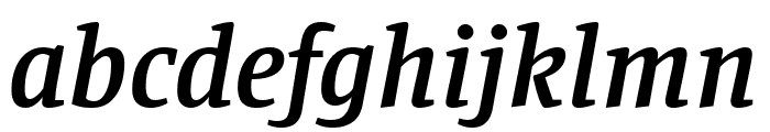 Manuale SemiBold Italic Font LOWERCASE