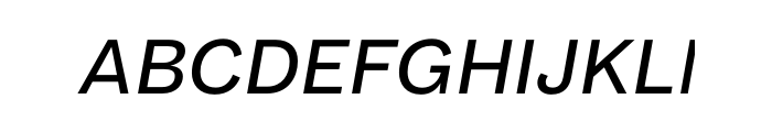Maple Regular Italic OT Font UPPERCASE