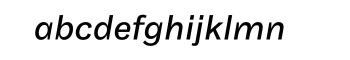 Maple Regular Italic OT Font LOWERCASE