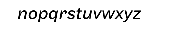 Maple Regular Italic OT Font LOWERCASE