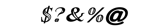 Maranallo Italic Font OTHER CHARS