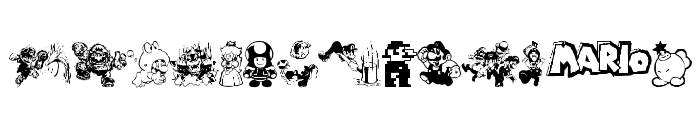 Mario and Luigi Font UPPERCASE