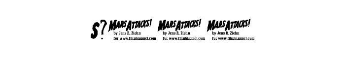 Mars Attacks Font OTHER CHARS