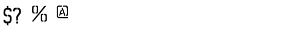 Marshrut Font OTHER CHARS