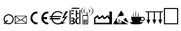 Martin Vogel's Symbols Font UPPERCASE