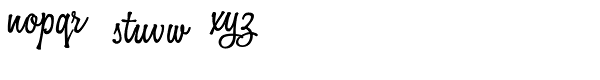 Martini Script Fat Font LOWERCASE