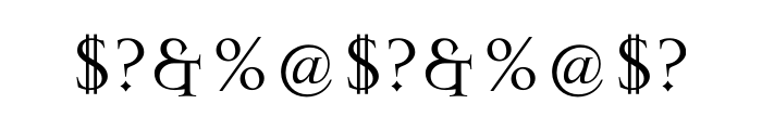 Mason Serif Regular OT Font OTHER CHARS