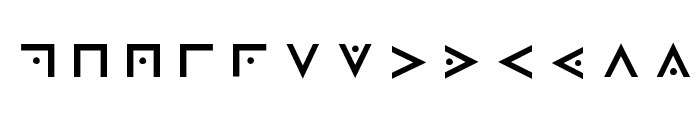 Masonic Cipher & Symbols Font LOWERCASE