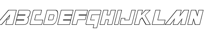 Masterforce Hollow Font UPPERCASE