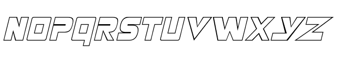 Masterforce Hollow Font UPPERCASE