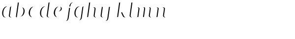 Matrix II Hilite Italic Lin Font LOWERCASE