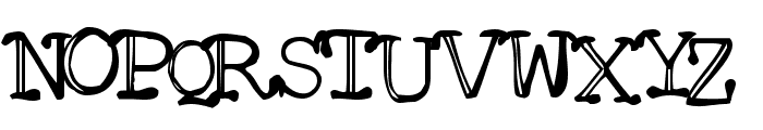 Mattfont Squished  Black Font UPPERCASE