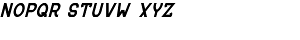 MauBo Bold-Italic Font UPPERCASE