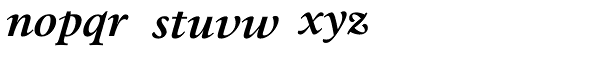 Mauritius Medium Italic Font LOWERCASE