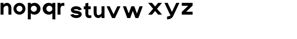 Maxine Sans Heavy Font LOWERCASE