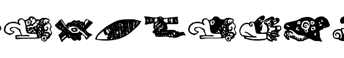 MayanMexicanSymbols Font LOWERCASE