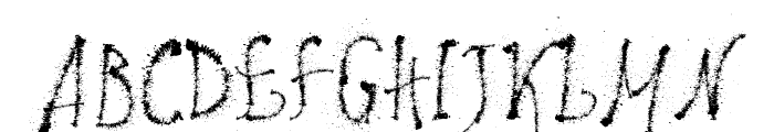 Maybe Pollock Font UPPERCASE