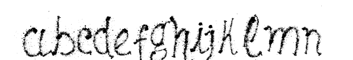 Maybe Pollock Font LOWERCASE