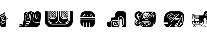 mayan glyphs fill Regular Font OTHER CHARS