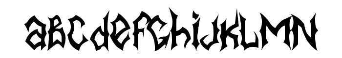 MB-BlackBook Type Font LOWERCASE