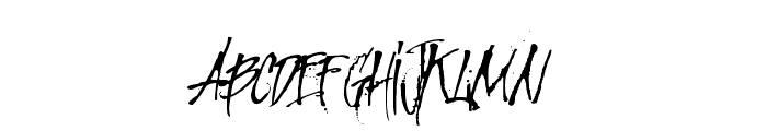 MCF Revolution ink Font UPPERCASE