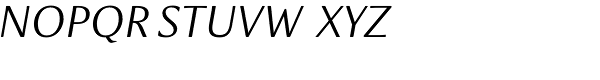 Meadow Pro Light Italic Font UPPERCASE
