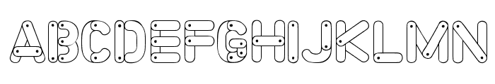 Meccano Font Font LOWERCASE