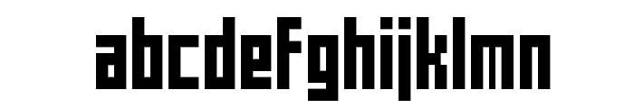 Mecha Condensed Bold Regular Font LOWERCASE