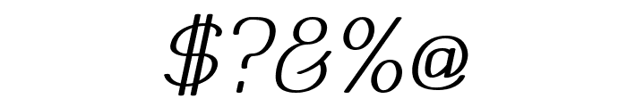 Mechanihan Italic Font OTHER CHARS