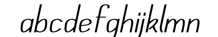 Mechanihan Italic Font LOWERCASE