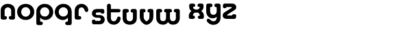Media Serif EF Demi Bold Font LOWERCASE